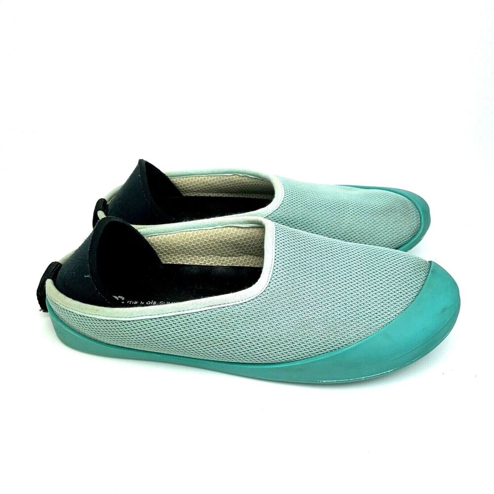 Mahabis Women’s EU 39 US 8  Turquoise Removable Insole Slip On Flats Mesh Shoes